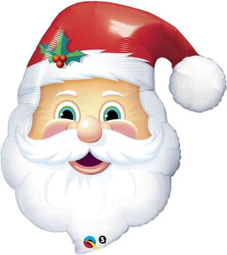 Jolly St Nick Shape Santa balloon