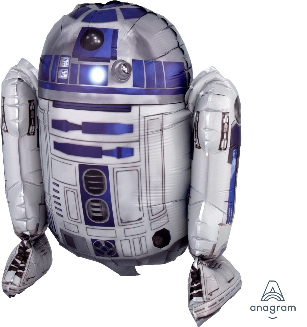 Large Sitting R2D2 Star Wars Air-fill Self-Sealing balloon