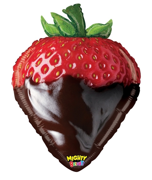 Mighty Chocolate Strawberry Balloon Shape 