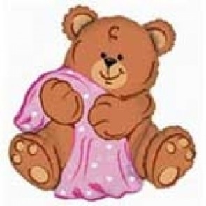 Mini Shape - Blankie Bear Girl balloon