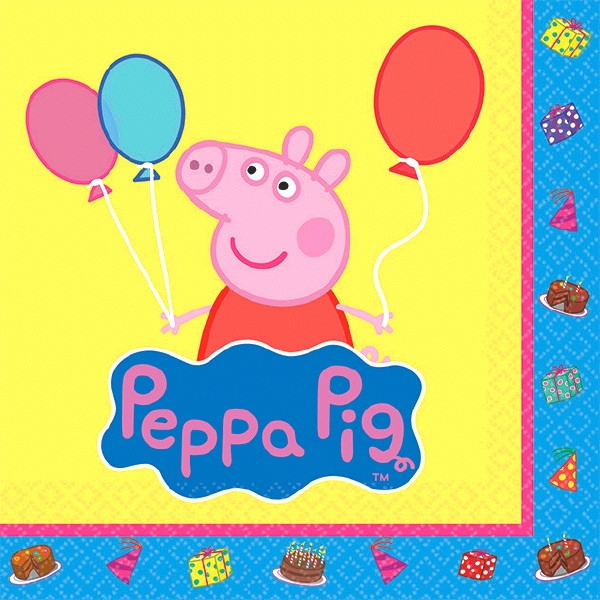 Peppa Pig Beverage Napkins