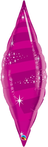 Shape - 38" Taper Swirl - Magenta balloon