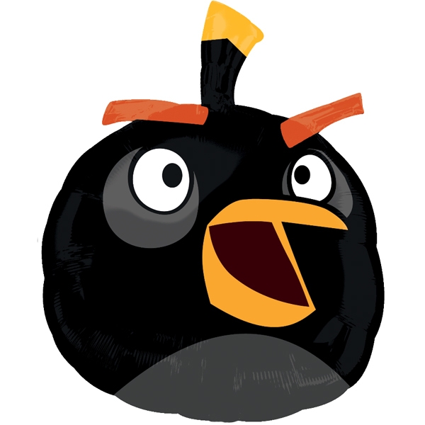 Shape - Angry Birds - Black Bird 19"x24" balloon