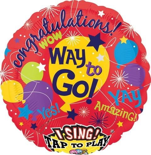 Singing Balloon - Congratulations* balloon