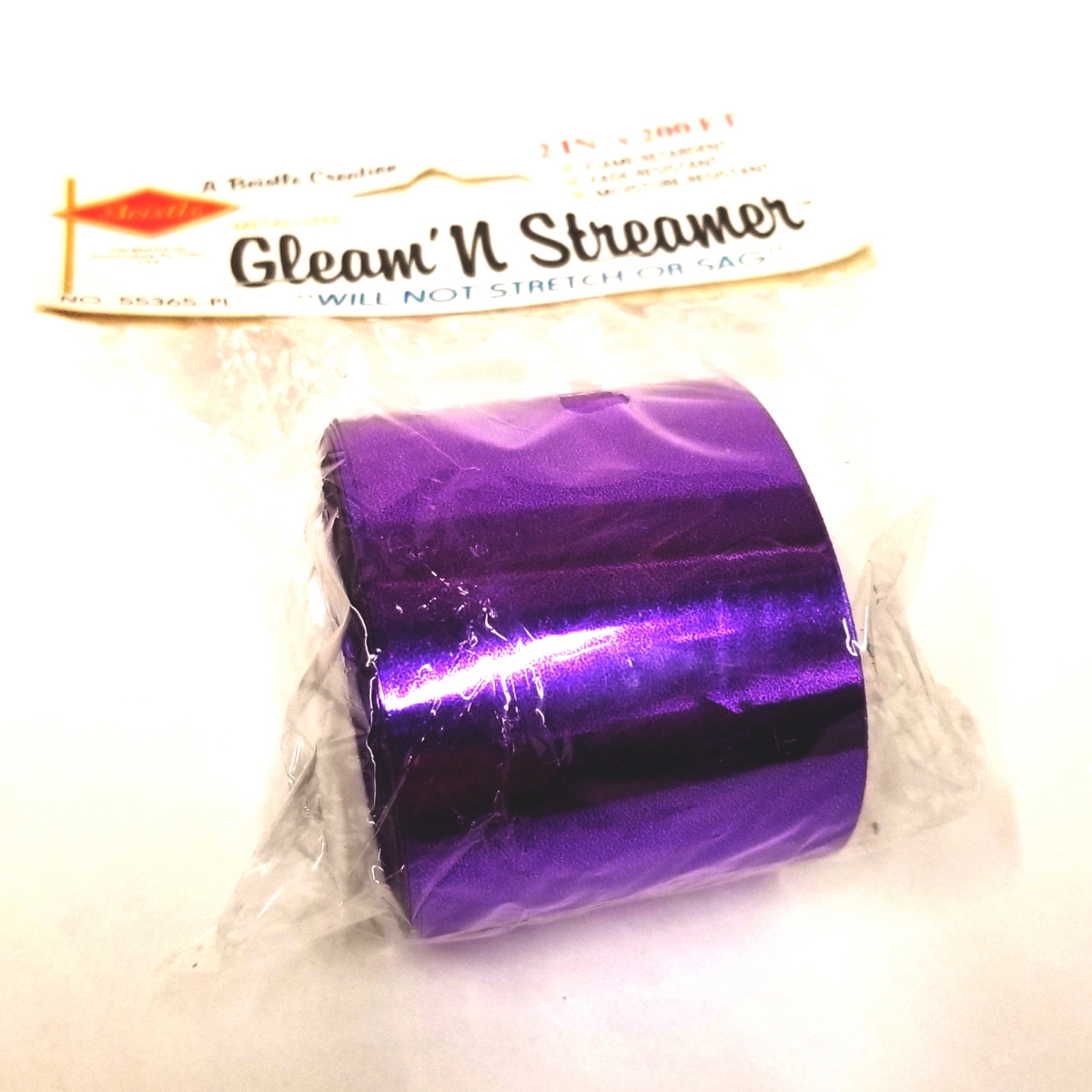 Streamer - Metallic - 2" x 200ft - Purple