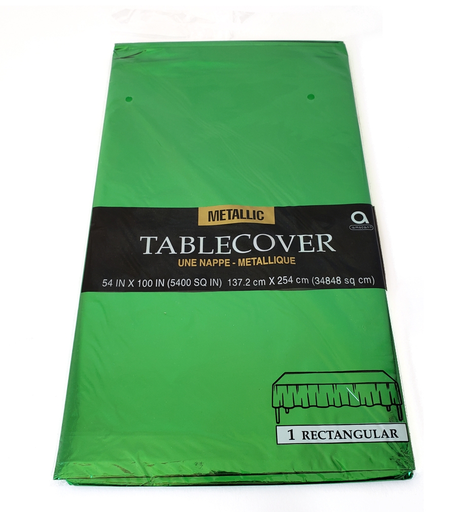 Tablecover Metallic 54"x100" - Green