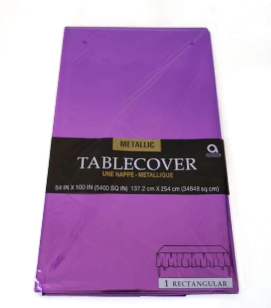 Tablecover Metallic 54"x100" - Purple